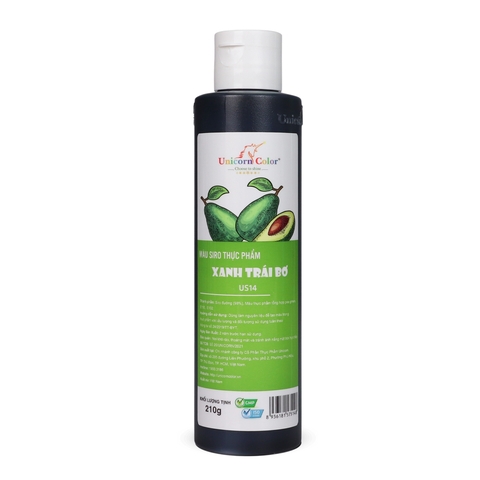 Màu nước xanh trái bơ unicorn 210gr
