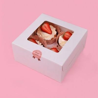 Hộp cupcake giấy 4 bánh