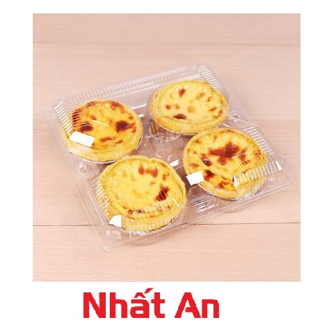 Hộp đựng bánh tart 4 ngăn
