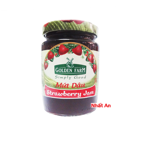 Mứt dâu tây/ Strawberry Jam 210gr hiệu Golden Farm