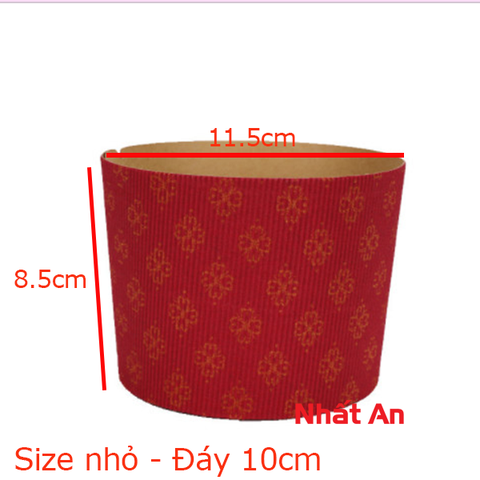 Khuôn giấy panettone / cup giấy Panettone màu đỏ (Có 3 size)