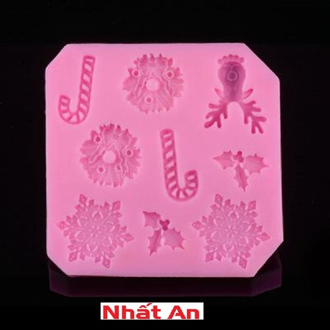 Khuôn silicone 4D tạo hình trang trí noel