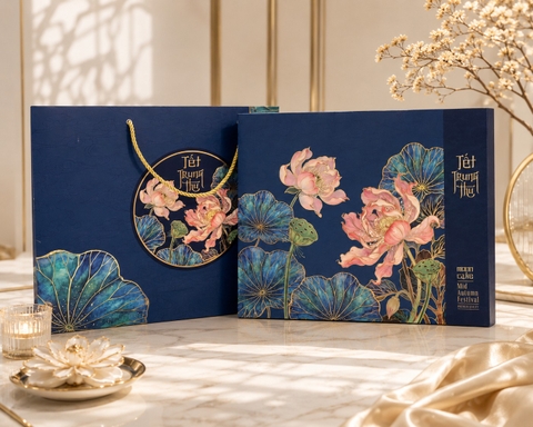 Hộp trung thu 4B trà 150gr - 250gr Hồng Liền Ngư