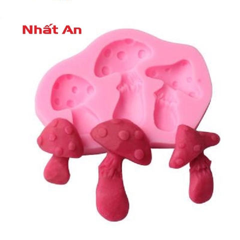 Khuôn silicone 4D hình cây nấm