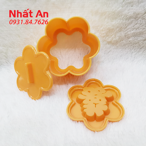 Khuôn nhấn xôi hình hoa mai 12cm Vĩnh Trường (Hồng/ Phước/ Thọ/ Hỷ)