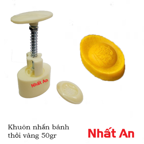 Khuôn trung thu thỏi vàng 50gr