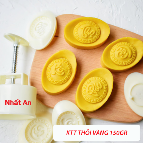 Khuôn trung thu thỏi vàng 150gr - 4 mặt