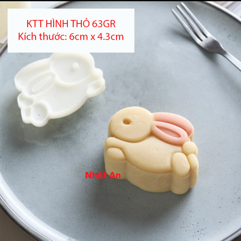 Khuôn trung thu 1 mặt thỏ 50gr