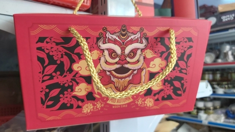 Hộp trung thu 2 bánh Kỳ Lân
