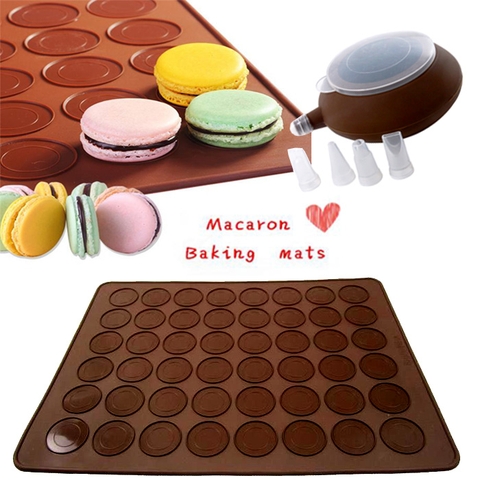 Tấm silicone lót bánh macaron 48 vòng