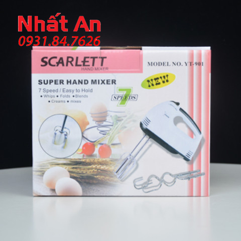 Máy đánh trứng cầm tay Scarlett 180W