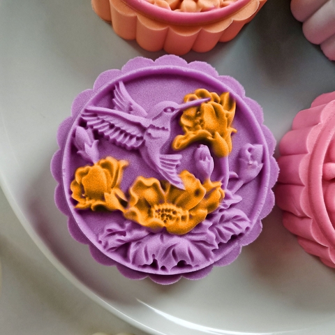 Khuôn trung thu khu vườn lãng mạn 4 mặt 200gr - 230gr