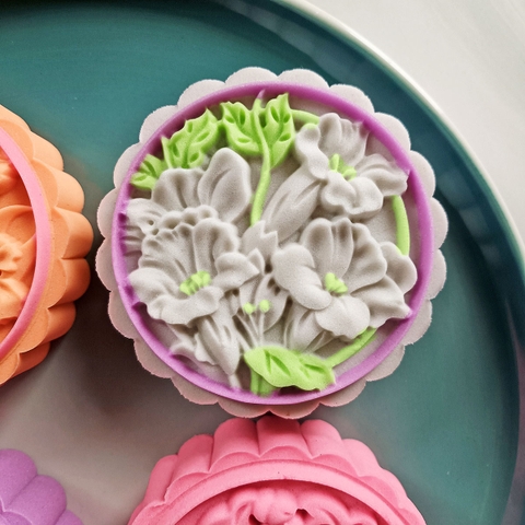 Khuôn trung thu khu vườn lãng mạn 4 mặt 200gr - 230gr