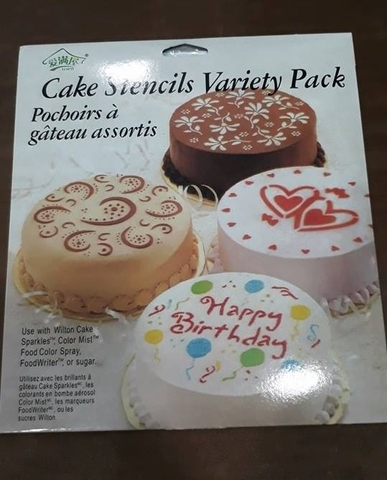 Bộ rắc mặt trang trí bánh 4 hình 19.5cm