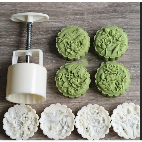 Khuôn trung thu 4 mặt sen Thu 125gr