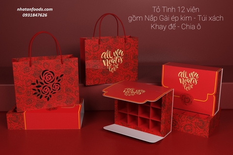 Hộp Valentine Tỏ Tình 12 viên