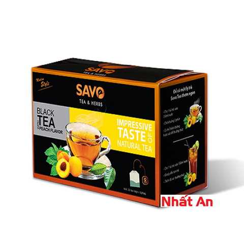 Trà tui lọc SAVO Đào (25 gói x 2gr)