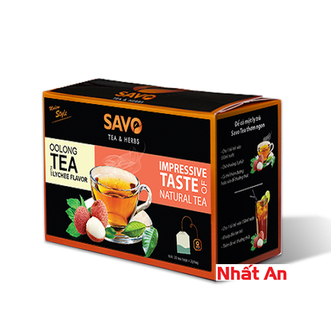 Trà túi lọc SAVO Vải (25 gói x 2gr)