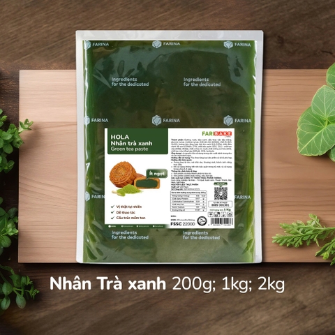 Nhân trung thu trà xanh HOLA FARINA 1kg
