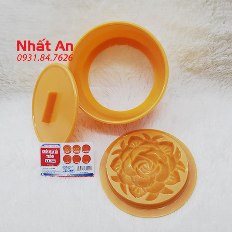 Khuôn nhấn xôi hình tròn 14cm Vĩnh Trường (Sen/ Hồng/ Phước/ Lộc/ Thọ/ Hỷ)