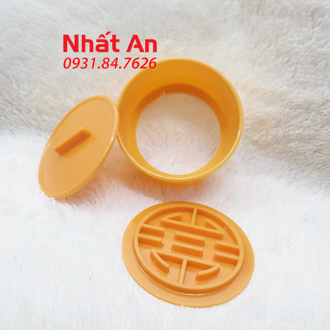 Khuôn nhấn xôi hình tròn 12cm Vĩnh Trường (Hồng/ Phước/ Lộc/ Thọ/ Hỷ)