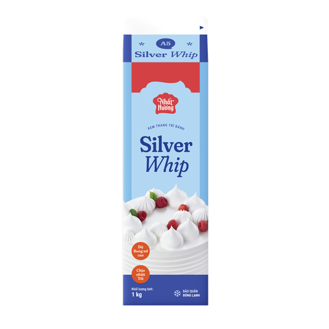 Kem trang trí bánh Silver Whip 1kg / Topping Silver Whip 1kg