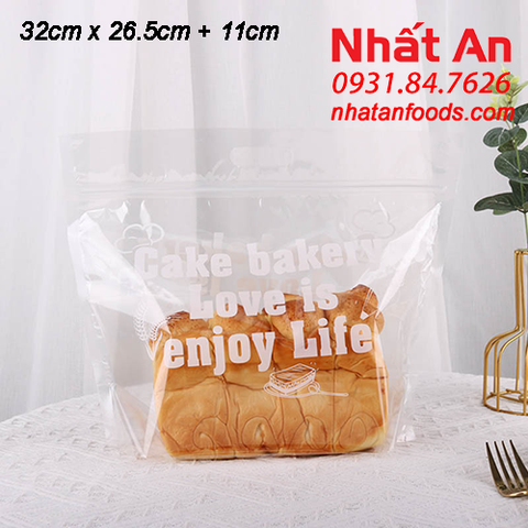 Túi zip nhựa trong đựng bánh mì (Có nhiều mẫu)