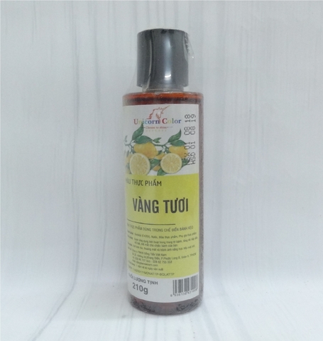 Màu nước vàng tươi unicorn 210gr.