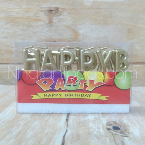 Nến chữ HAPPY BIRTHDAY (có nhiều màu)