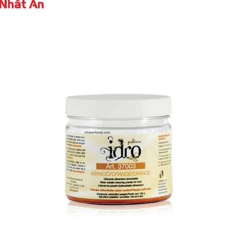 Màu bột gốc nước Polvere Idro cam 100gr 