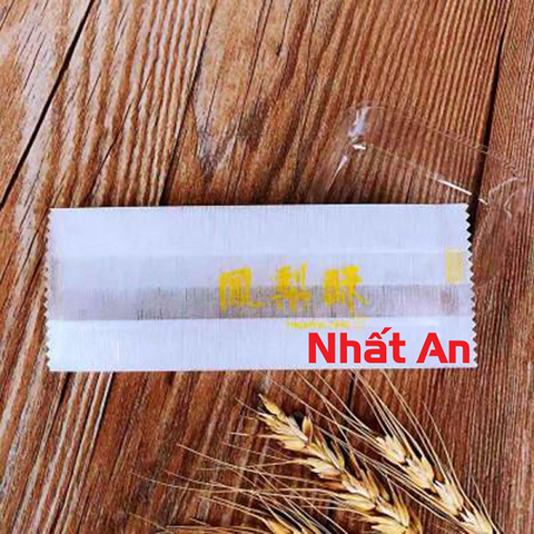 Túi bánh dứa thắt eo 12.8x5x3cm (Có nhiều mẫu) - 100 cái