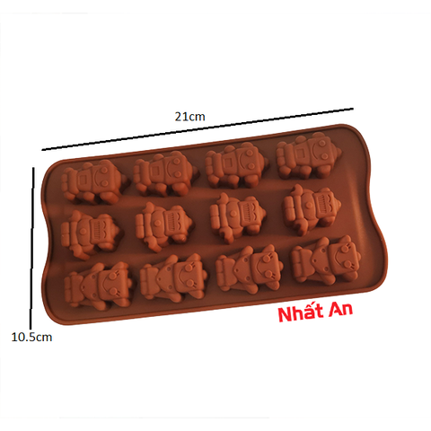 Khuôn silicone robot mini