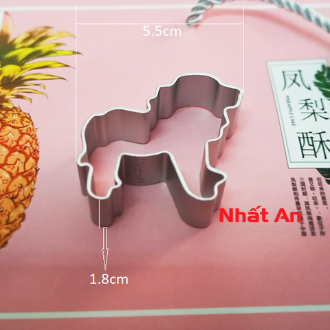 Khuôn nhấn bánh dứa hình con sư tử
