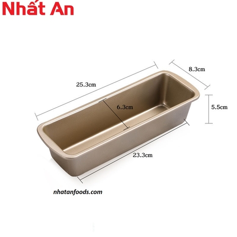 Khuôn nướng bánh hình chữ nhật chống dính - có 3 size