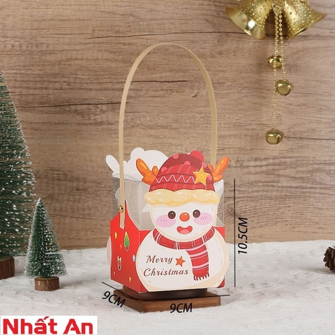 Hộp đựng bánh kẹo Noel kute -người tuyết