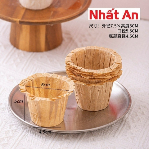 Cup giấy nướng cupcake, muffin - lốc 30 cái