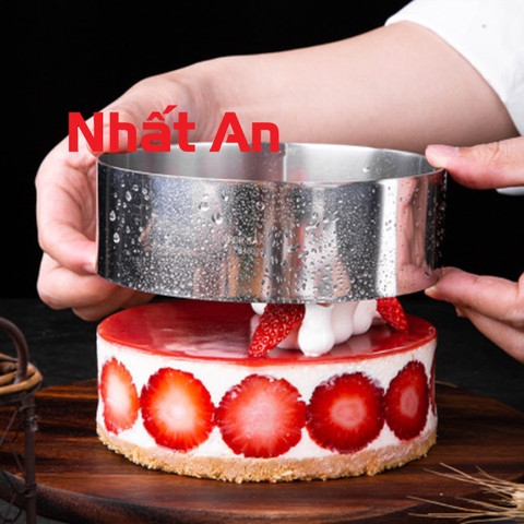 Khuôn ring tròn làm bánh mousse TQ  cao 8cm (có 3 size)