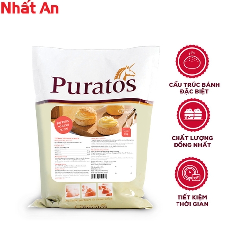 Bột trộn sẵn vỏ bánh su dai Puratos 1kg