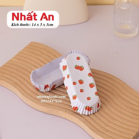 Cup giấy nướng bánh dài chống dính - Set 100 cái