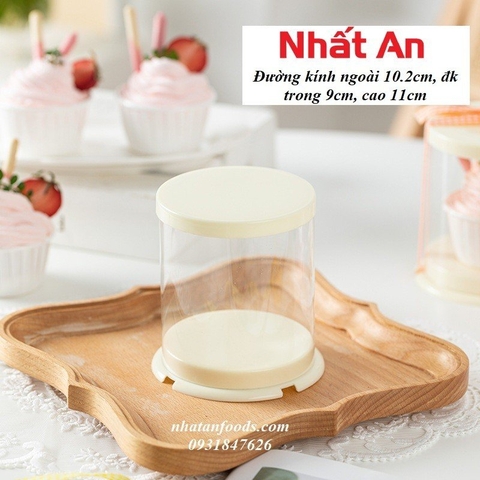 Hộp cupcake mica 1 bánh (Có 2 màu)