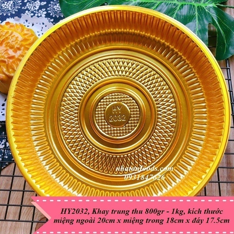 Khay trung thu tròn 800gr - 1kg