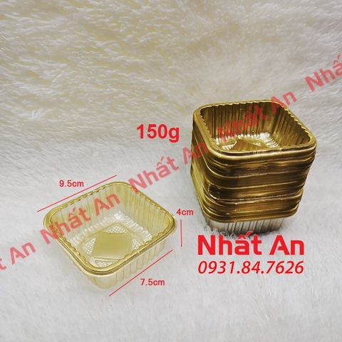 Khay bánh trung thu vàng 150gr (10 - 50 - 100 cái)