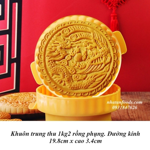 Khuôn Trung Thu Rồng Phượng 1kg2