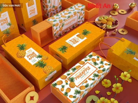 Hộp Bánh Dứa Vạn Phát - Hộp Tết