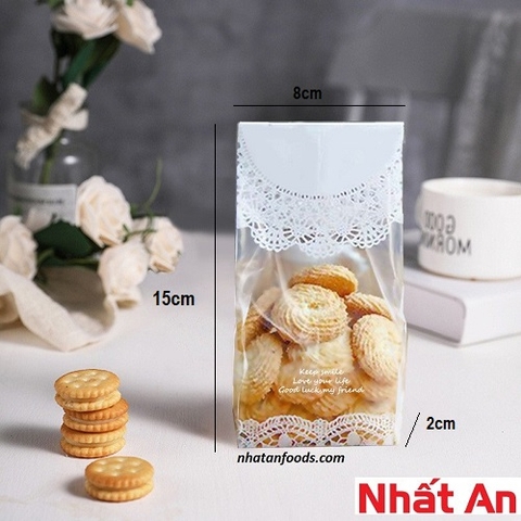 Túi ren đựng bánh quy size nhỏ - 50 túi