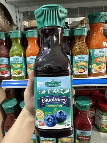 Sinh tố Việt quất Golden Farm 500ml/1 lít