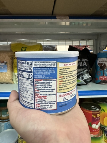 Mỡ trừu làm từ rau củ (All - Vegetable Shortening) Crisco 453gr