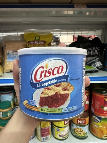 Mỡ trừu làm từ rau củ (All - Vegetable Shortening) Crisco 453gr