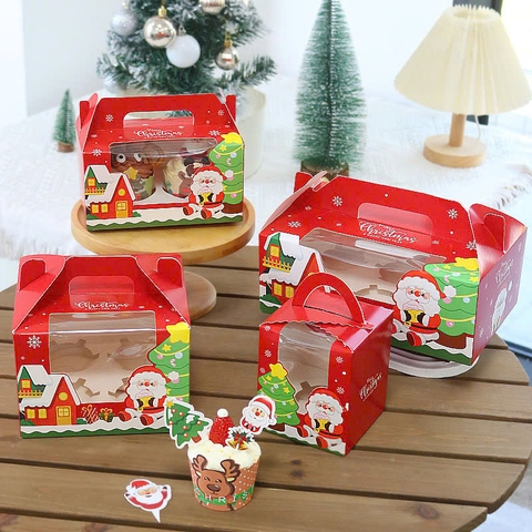 Hộp cupcake 6 bánh Giáng Sinh Noel