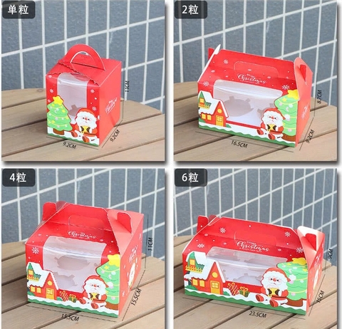 Hộp cupcake 6 bánh Giáng Sinh Noel